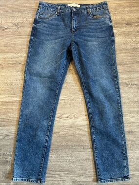 Stitches & Rivets Men’s 34x32 Dark Wash Straight Stretch Jeans Classic Denim